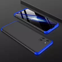 Чехол бампер GKK Dual Armor для Samsung Galaxy Note 10 Lite Black\Blue (Черный\Синий)