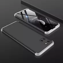 Чехол бампер GKK Dual Armor для Samsung Galaxy Note 10 Lite Black\Silver (Черный\Серебристый)