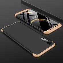 Чехол бампер GKK Dual Armor Case для Samsung Galaxy A7 (2018) Black\Gold (Черный\Золотистый)