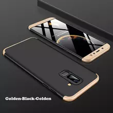 Чехол бампер GKK Dual Armor Case для Samsung Galaxy A6 Plus 2018 Black\Gold (Черный\Золотой)