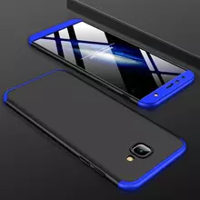 Чехол бампер GKK Dual Armor Case для Samsung Galaxy J4 Core (2018) Black\Blue (Черный\Синий)