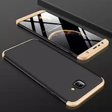 Чехол бампер GKK Dual Armor Case для Samsung Galaxy J4 Core (2018) Black\Gold (Черный\Золотистый)