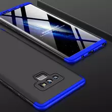 Чехол бампер GKK Dual Armor Case для Samsung Galaxy Note 9 Black/Blue (Черный/Синий)