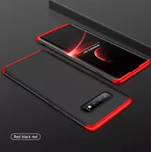 Чехол бампер GKK Dual Armor Case для Samsung Galaxy S10 Black\Red (Черный\Красный)