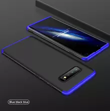 Чехол бампер GKK Dual Armor Case для Samsung Galaxy S10 Plus Black\Blue (Черный\Синий)
