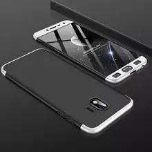 Чехол бампер GKK Dual Armor Case для Samsung Galaxy J4 Prime Black\Silver (Черный\Серебристый)