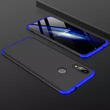 Чехол бампер GKK Dual Armor Case для Samsung Galaxy M20 (2019) Black\Blue (Черный\Синий)