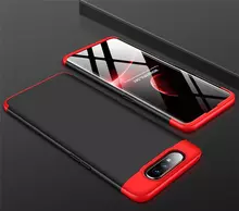 Чехол бампер GKK Dual Armor для Samsung Galaxy A90 Black\Red (Черный\Красный)
