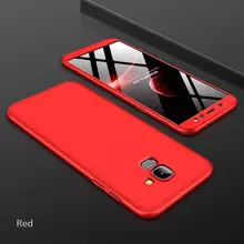 Чехол бампер GKK Dual Armor Case для Samsung Galaxy A8 2018 Red (Красный)