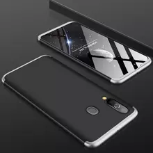 Чехол бампер GKK Dual Armor Case для Samsung Galaxy M40 Black\Silver (Черный\Серебристый)