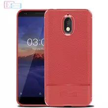 Чехол бампер IDOOLS Leather Fit Case для Samsung Galaxy J3 2017 J330F Red (Красный)