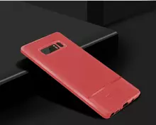 Чехол бампер IDOOLS Leather Fit Case для Samsung Galaxy Note 8 N950 Red (Красный)