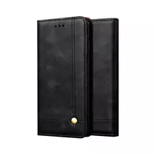 Чехол книжка IDOOLS Retro Case для Samsung Galaxy M30 (2019) Black (Черный)