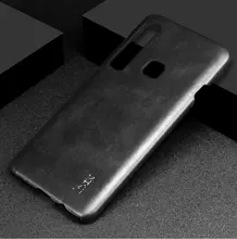 Чехол бампер Imak Leather Fit для Samsung Galaxy A9 2018 Black (Черный)