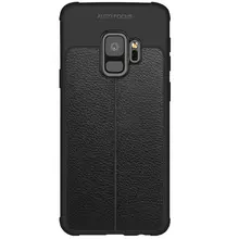 Чехол бампер Imak TPU Leather Pattern для Samsung Galaxy S9 Plus Black (Черный)