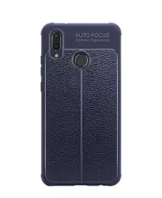 Чехол бампер Imak TPU Leather Pattern для Samsung Galaxy A10s Blue (Синий)