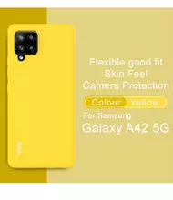 Чехол бампер Imak UC-2 Series для Samsung Galaxy A42 Yellow (Желтый) 6957476854481