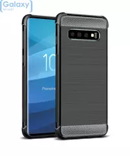 Чехол бампер Imak Vega Carbon Case для Samsung Galaxy S10 Black (Черный)