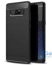 Чехол бампер Ipaky Carbon Fiber для Samsung Galaxy Note 8 Black (Черный)