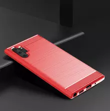 Чехол бампер Ipaky Carbon Fiber для Samsung Galaxy Note 10 Plus Red (Красный)