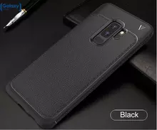 Чехол бампер Lenuo Leather Fit Case для Samsung Galaxy S9 Plus Black (Черный)