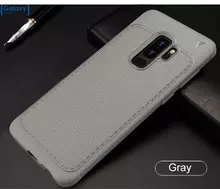 Чехол бампер Lenuo Leather Fit Case для Samsung Galaxy S9 Plus Gray (Серый)