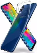Чехол бампер Spigen Case Liquid Crystal для Samsung Galaxy M20 Crystal Clear (Прозрачный)