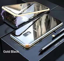 Чехол бампер Luphie Magnetic Case для Samsung Galaxy S9 Plus Gold (Золотой)