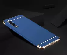 Чехол бампер Mofi Electroplating для Samsung Galaxy A30s Blue (Синий)