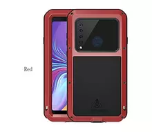 Противоударный металлический Чехол бампер Love Mei Powerful для Samsung Galaxy A9 2018 Red (Красный)