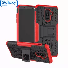 Чехол бампер Nevellya Series для Samsung Galaxy A6 Plus (2018) Red (Красный)