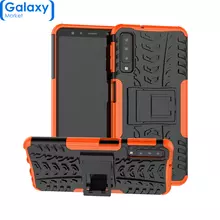 Чехол бампер Nevellya Series для Samsung Galaxy A7 (2018) Orange (Оранжевый)