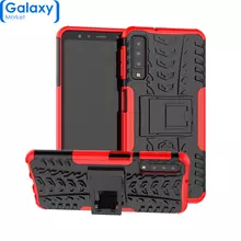 Чехол бампер Nevellya Series для Samsung Galaxy A7 (2018) Red (Красный)