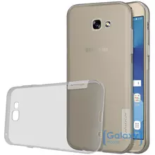 Чехол бампер Nillkin Nature TPU Case для Samsung Galaxy A3 (A3 2017) Gray (Серый)