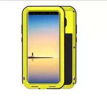 Противоударный металлический Чехол бампер Love Mei Powerful для Samsung Galaxy Note 8 Yellow (Желтый)