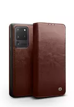 Чехол книжка Qialino Classic Leather для Samsung Galaxy S20 Ultra Brown (Коричневый)
