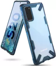Чехол бампер Ringke Fusion-X для Samsung Galaxy S20 Space Blue (Космический Синий)
