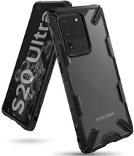 Чехол бампер Ringke Fusion-X для Samsung Galaxy S20 Ultra Black (Черный)
