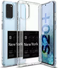 Чехол бампер Ringke Fusion Design для Samsung Galaxy S20 Ultra New York Label (Нью-Йорк Лейбл)