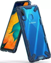 Чехол бампер Ringke Fusion-X для Samsung Galaxy A40 Space Blue (Космический Синий)