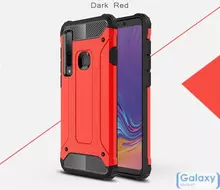 Чехол бампер Rugged Hybrid Tough Armor Tough Case для Samsung Galaxy A9 2018 Red (Красный)