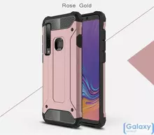 Чехол бампер Rugged Hybrid Tough Armor Tough Case для Samsung Galaxy A9 2018 Rose Gold (Розовое Золото)