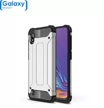 Чехол бампер Rugged Hybrid Tough Armor Case для Samsung Galaxy A10 (2019) Silver (Серебристый)