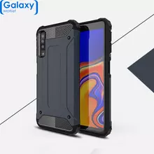 Чехол бампер Rugged Hybrid Tough Armor Case для Samsung Galaxy A7 (2018) Navy Blue (Темно-синий)