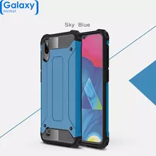 Чехол бампер Rugged Hybrid Tough Armor Case для Samsung Galaxy M10 (2019) Sky Blue (Небесно-голубой)