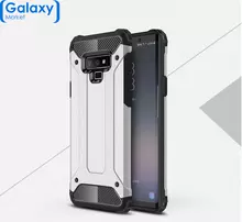 Чехол бампер Rugged Hybrid Tough Armor Case для Samsung Galaxy Note 9 Silver (Серебристый)