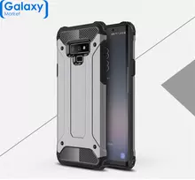 Чехол бампер Rugged Hybrid Tough Armor Case для Samsung Galaxy Note 9 Silver Grey (Серебристо-серый)