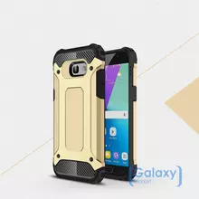 Чехол бампер Rugged Hybrid Tough Armor Case для Samsung Galaxy A3 (A3 2017) Gold (Золотой)