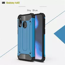 Чехол бампер Rugged Hybrid Tough Armor Case для Samsung Galaxy A40 Blue (Голубой)