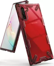 Чехол бампер Ringke Fusion-X для Samsung Galaxy Note 10 Ruby Red (Рубиновый Красный)